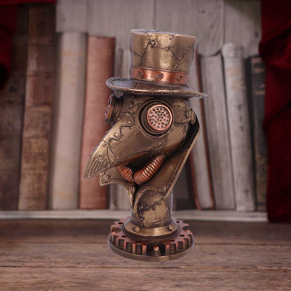 Beaky Plague Doctor Bust Figurine | Steampunk | 23cm