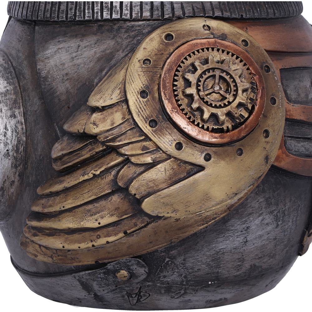 Hootle | 22.7cm | Steampunk Owl with Top Hat | Goth Figurine