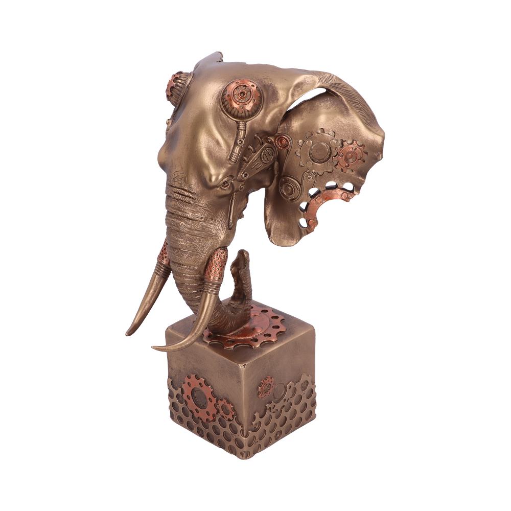 Steampunk Elephand Head Figurine | Mechephant | 28.5cm