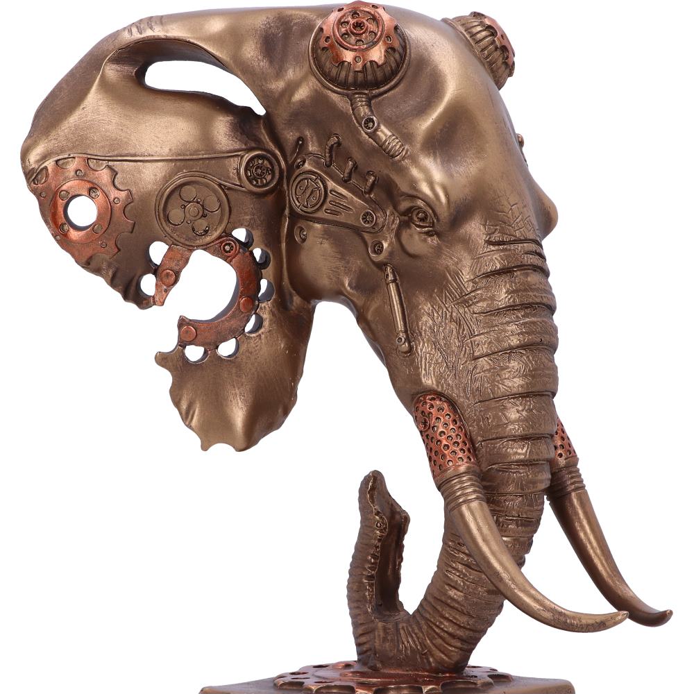 Steampunk Elephand Head Figurine | Mechephant | 28.5cm