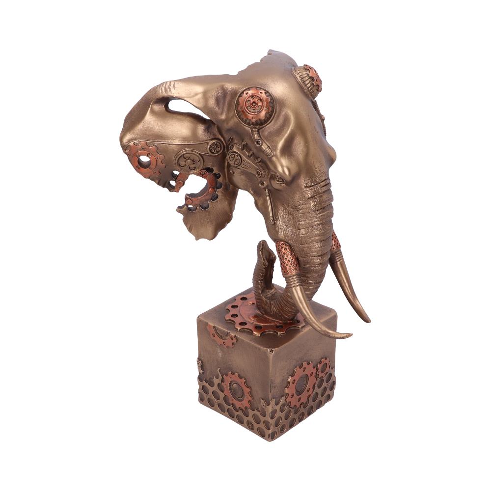 Steampunk Elephand Head Figurine | Mechephant | 28.5cm