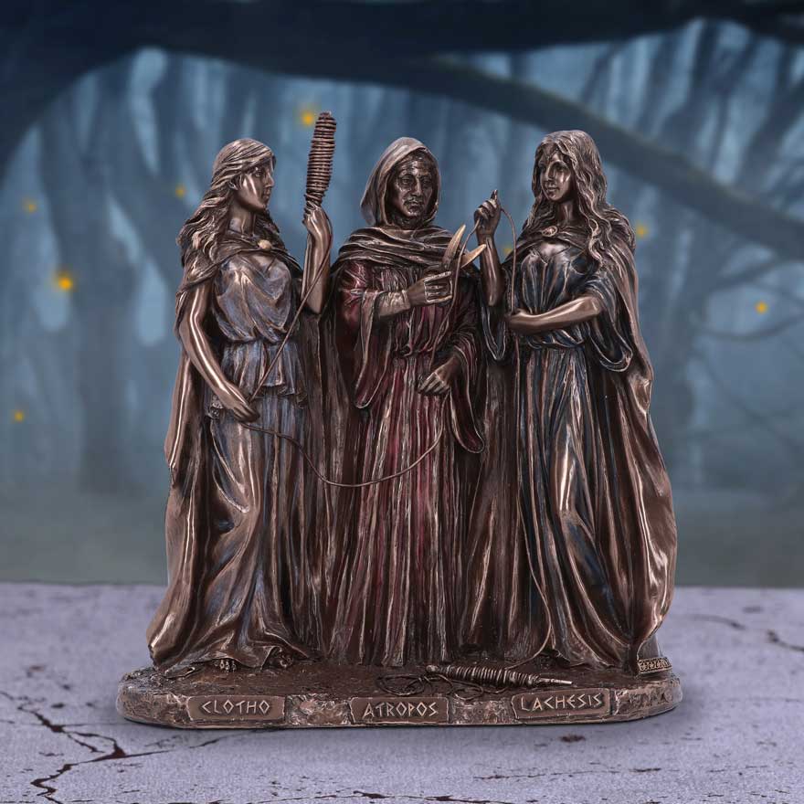 The Three Fates of Destiny Figurine | 19cm | Moirae | Greek Goddesses