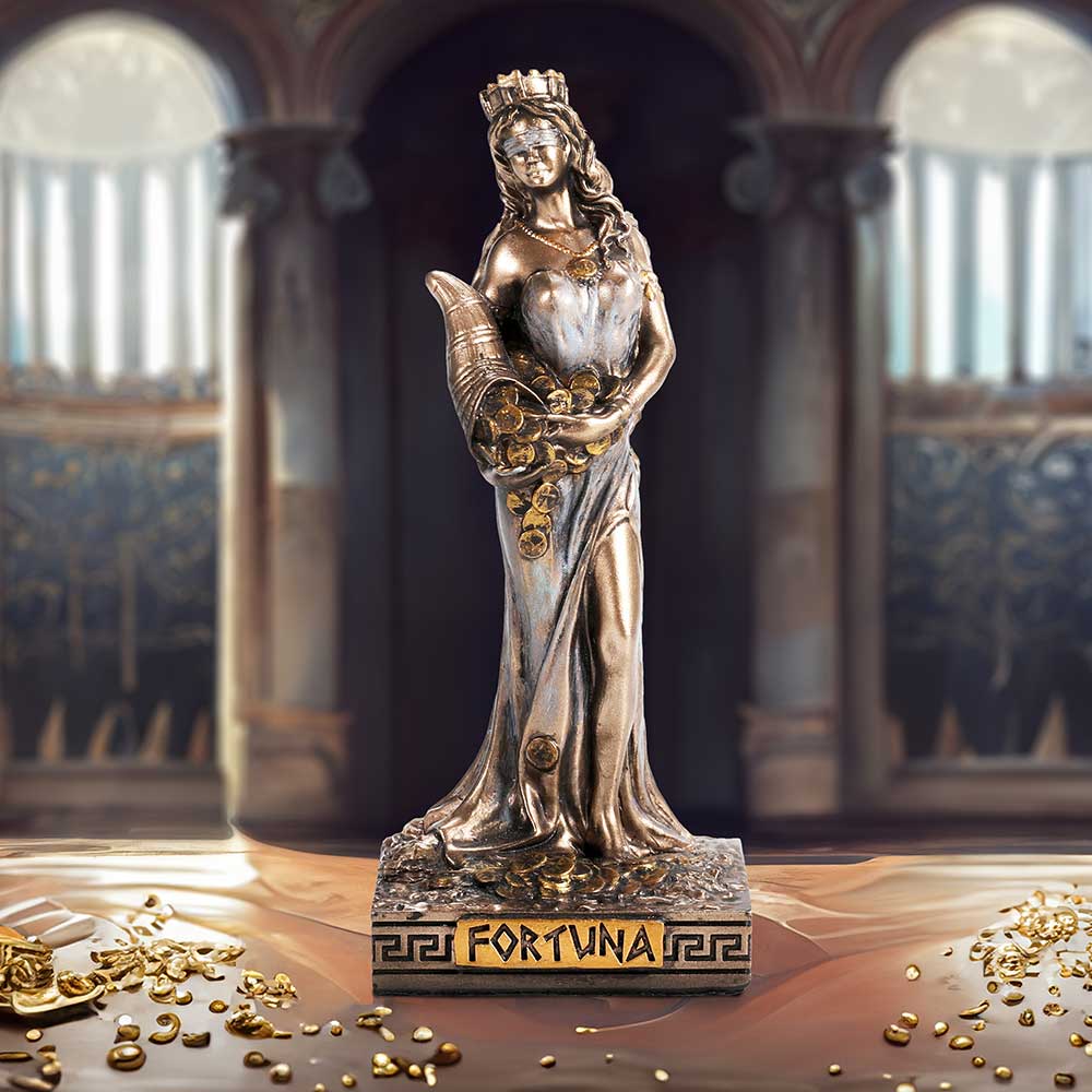 Fortuna Goddess | Mini 9cm | Greek Mythology | Tyche Goddess of Fortune | Idol