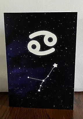Cancer Birthday Card | Zodiac Greeting Cards | Star Sign | Astrology Card