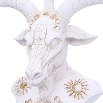 Baphomet Bust White | 33.5cm | Baphomet Figurine | Altar Piece