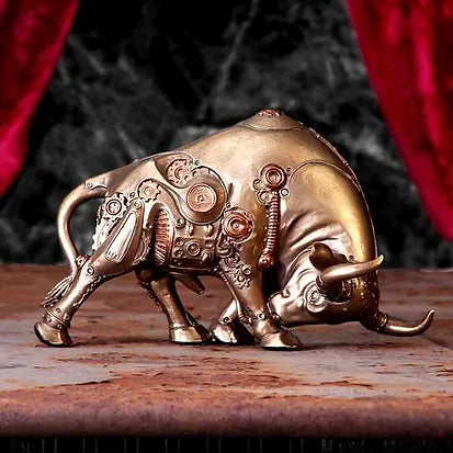 Binary Bull Figurine | 22.5cm | Steampunk