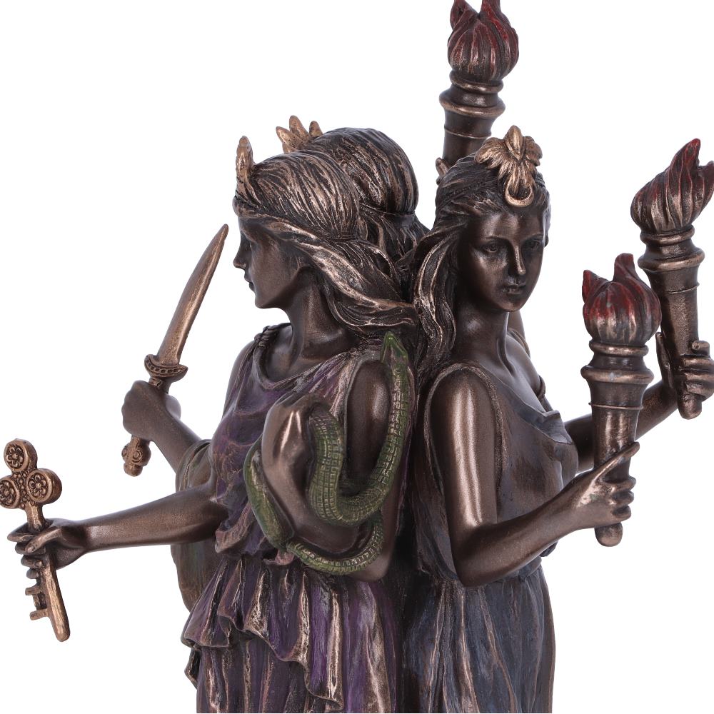 Hecate Goddess of Magic | 21cm | Greek Goddess of Magic Figurine | Triple Goddess Ornament | Pagan | Wican | Greek Mythology