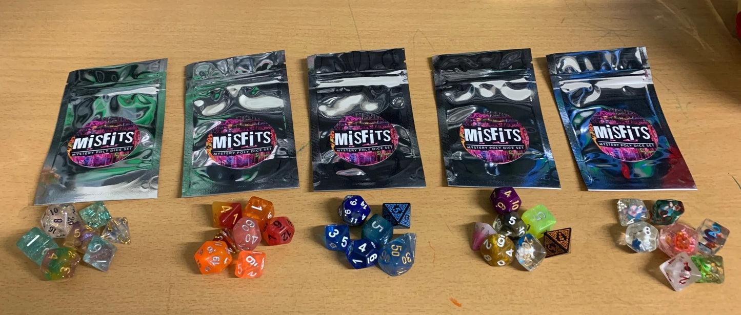 Misfits Random Poly Dice Sets | Dungeons and Dragon Dice | DnD | Dungeons & Dragon