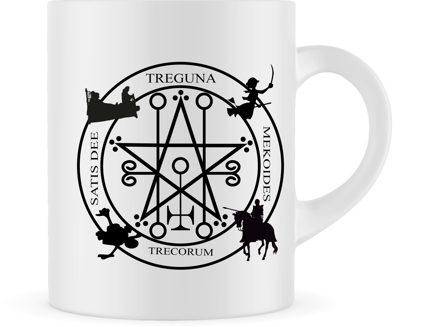 Bedknobs and Broomstick Mug – A Magical Sip for Modern Witches | Astaroth Seal Mug| 80s Child | Nerd | Geek