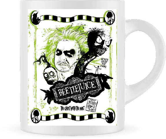 Beetlejuice Inspired Mug | Quirky Coffee Cup for Fans of the Strange and Unusual