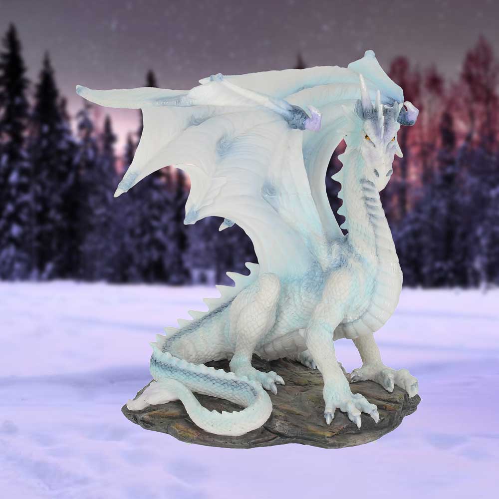 Grawlbane | White Dragon Figurine | Dragoncore | 20cm