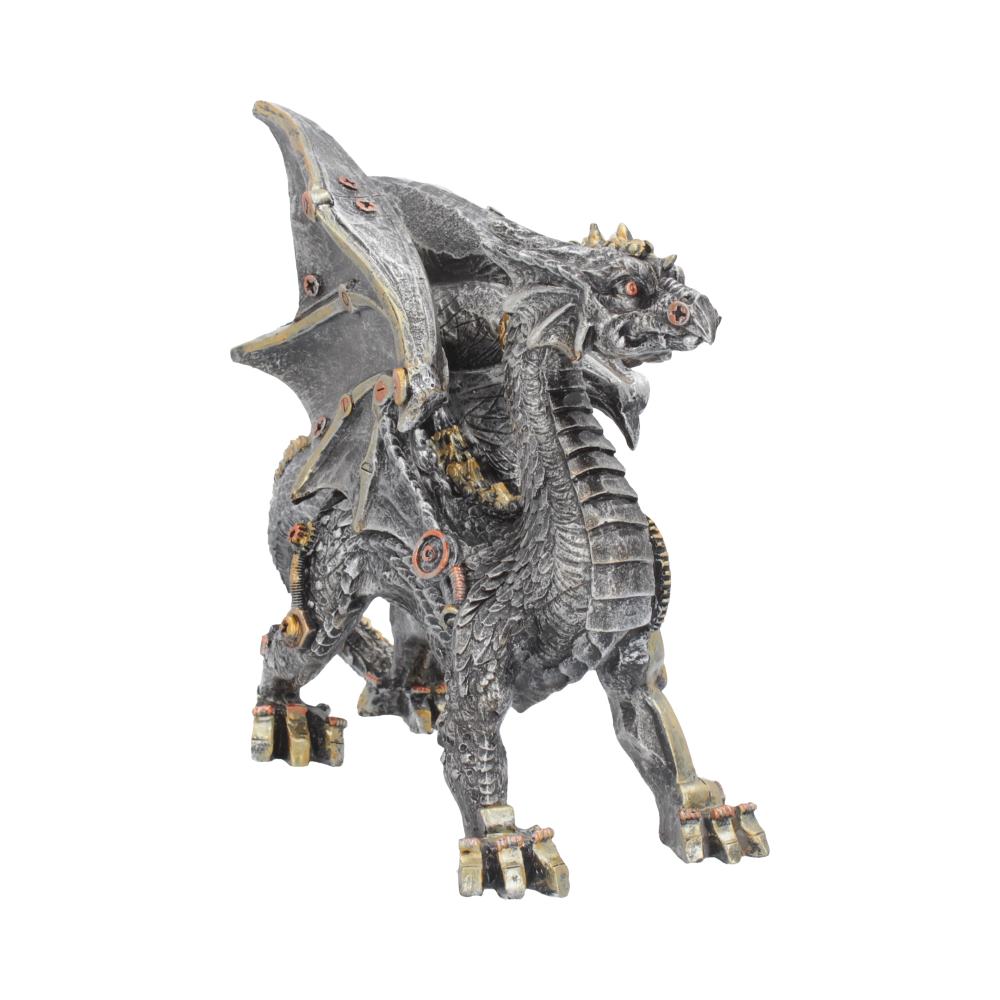 Small Dracus Machina Mechanical Dragon Figure | 20.5cm | Steampunk | Dragon Figurine