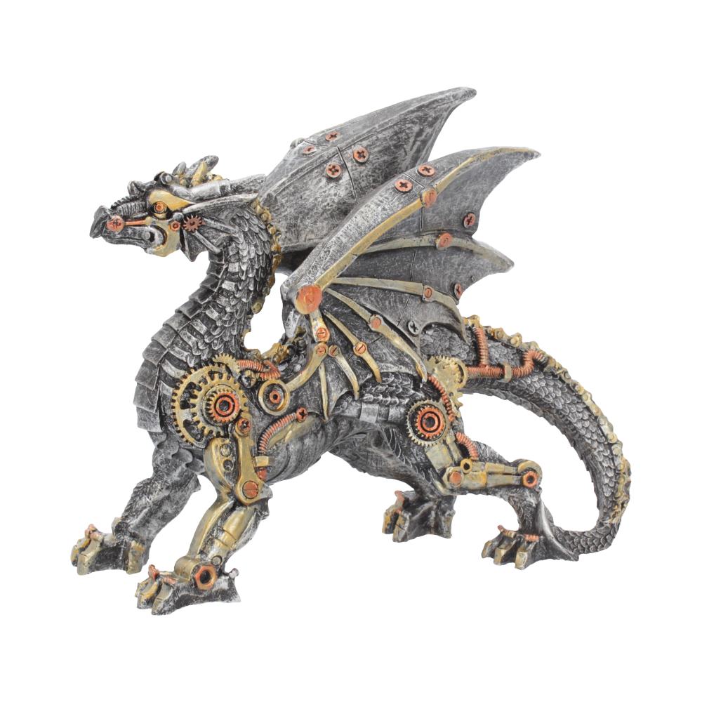 Small Dracus Machina Mechanical Dragon Figure | 20.5cm | Steampunk | Dragon Figurine