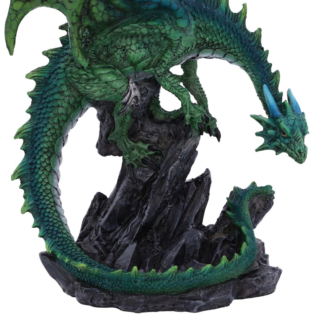Clifftop Keeper | Dragon Figurine | Green Dragon | Fantasy Figurine | 21cm