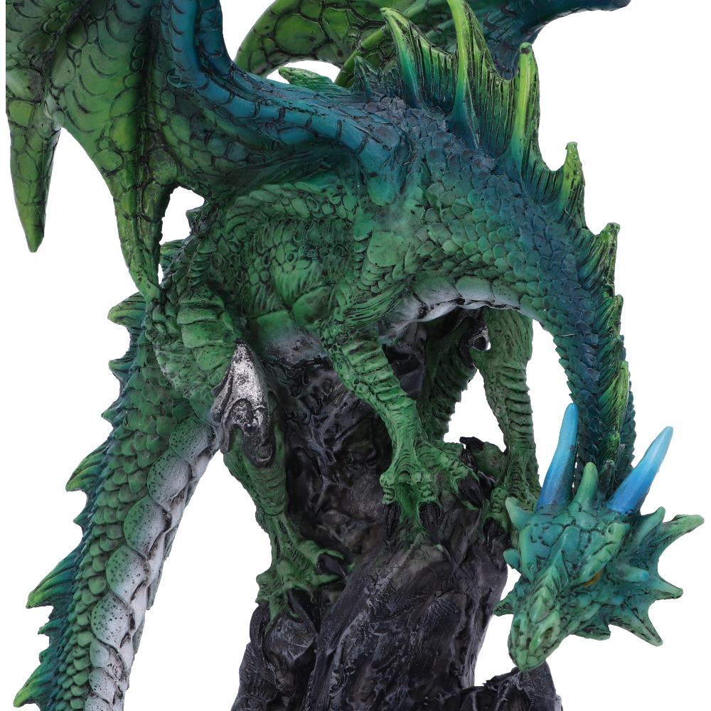 Clifftop Keeper | Dragon Figurine | Green Dragon | Fantasy Figurine | 21cm