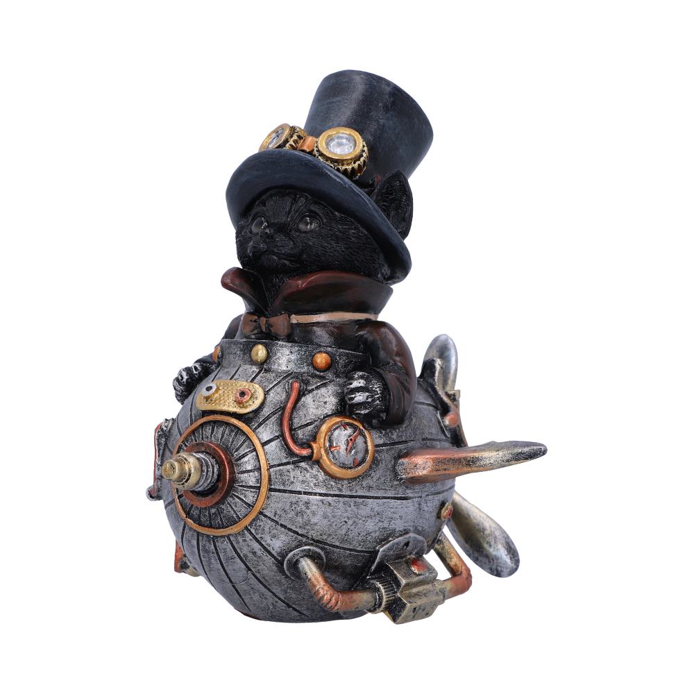 Feline Invention Steampunk Cat Figurine | 14.5cm | Steampunk Decor |