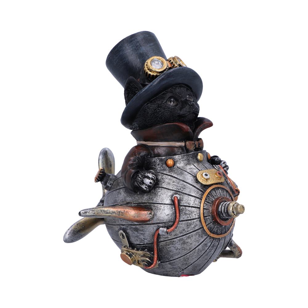 Feline Invention Steampunk Cat Figurine | 14.5cm | Steampunk Decor |