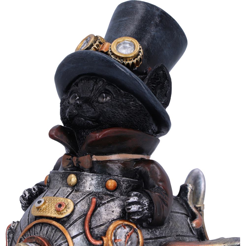 Feline Invention Steampunk Cat Figurine | 14.5cm | Steampunk Decor |
