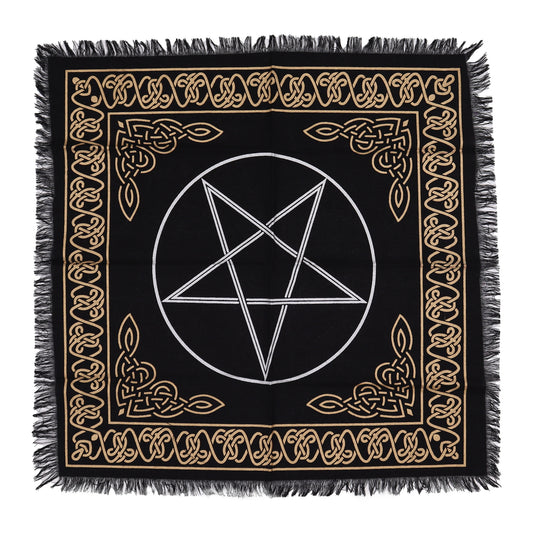 Pentacle Altar Cloth | 50x50cm | Tarot Cloth | Pagan Altar