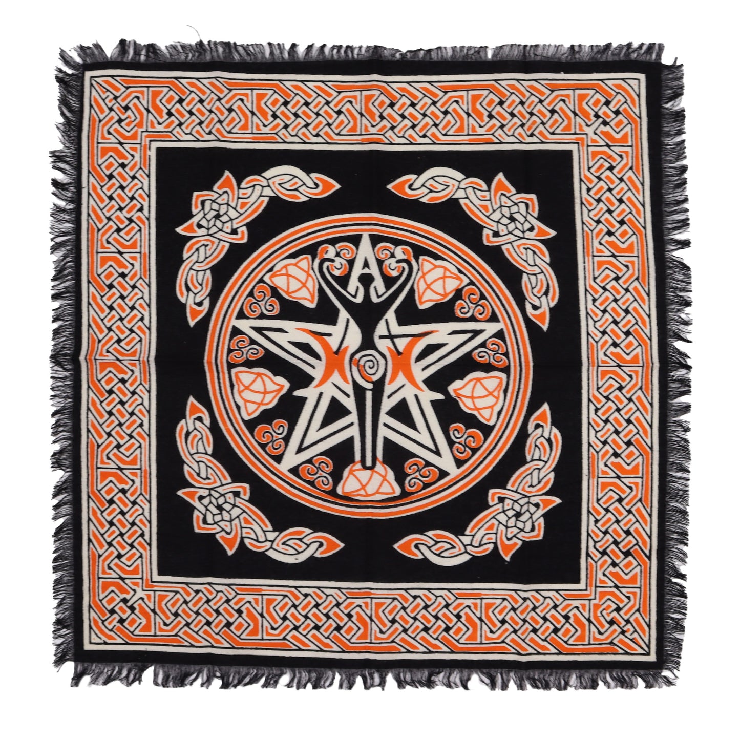 Altar Cloth | Mother Earth | Esoteric Fringed | 50 x 50 cm | Tarot Cloth