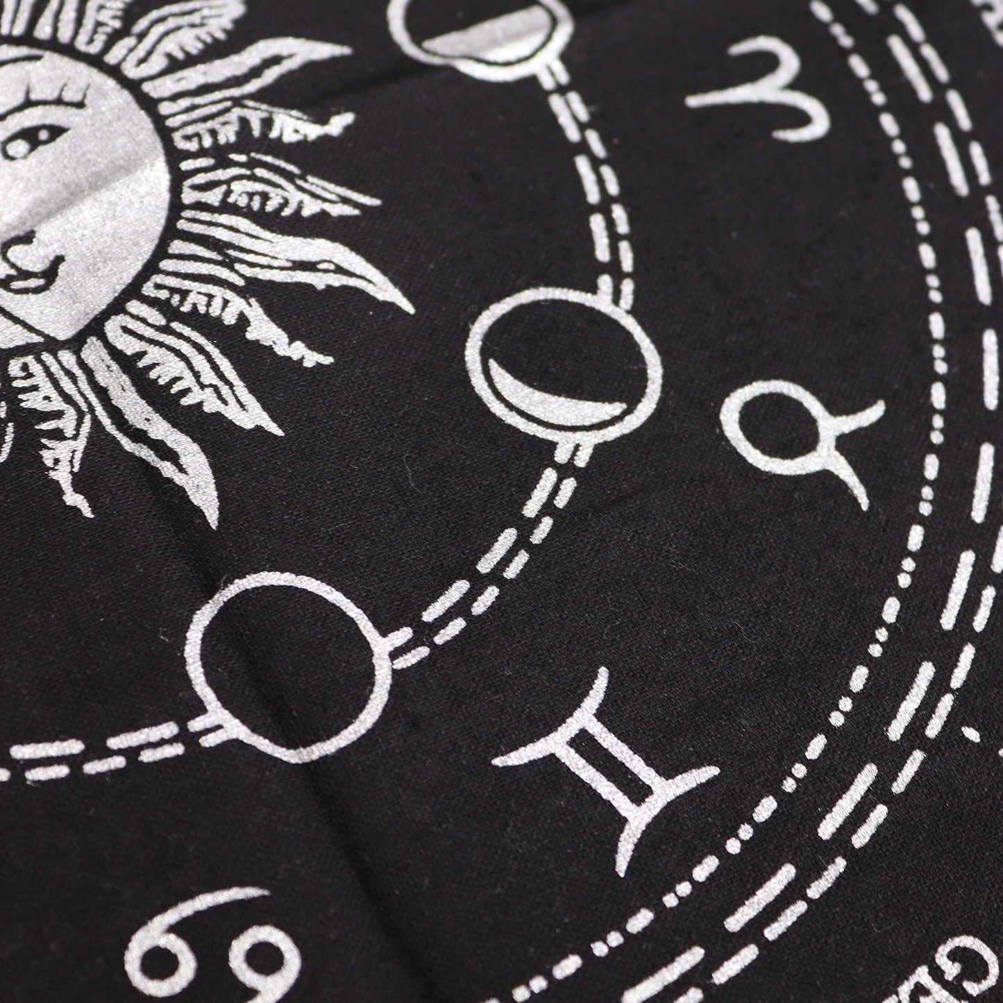 Altar Cloth | Zodiac | Horoscope | Esoteric Fringed | 50 x 50 cm | Tarot Cloth
