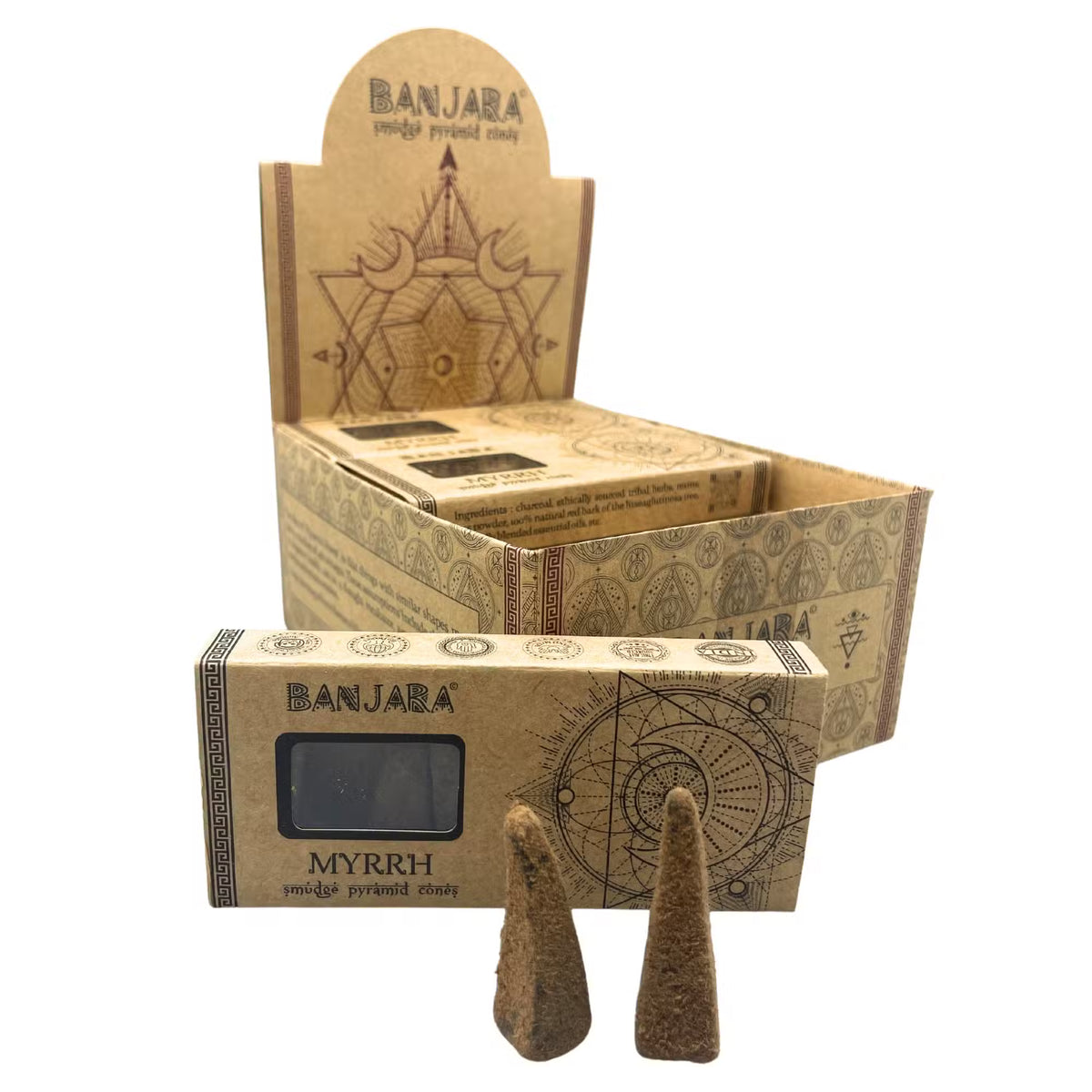 Banjara Smudge Pyramid Cones | Incense Cones | Home Fragrance | Various Scents