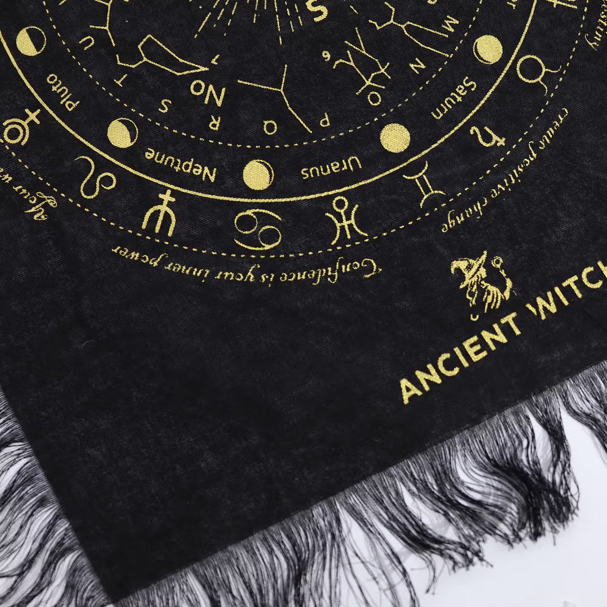Pendulum Divination Cloth | Black & Gold | Fortune Telling