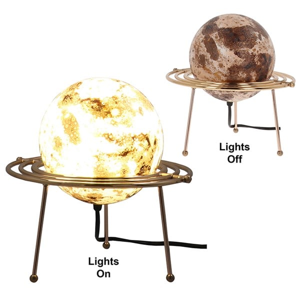 Cosmos Moon Lamp Small | Astrology Decor | Available in Two Colours Amber and Blue