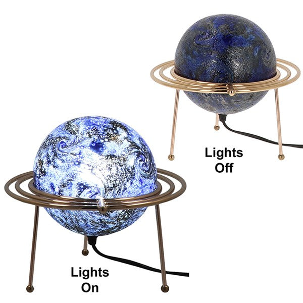 Cosmos Moon Lamp Small | Astrology Decor | Available in Two Colours Amber and Blue