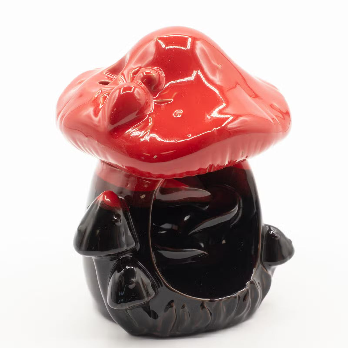 Large Mushroom Backflow Incense Burner | Ceramic, Smoke Waterfall Effect | Home Fragrance Ornament |