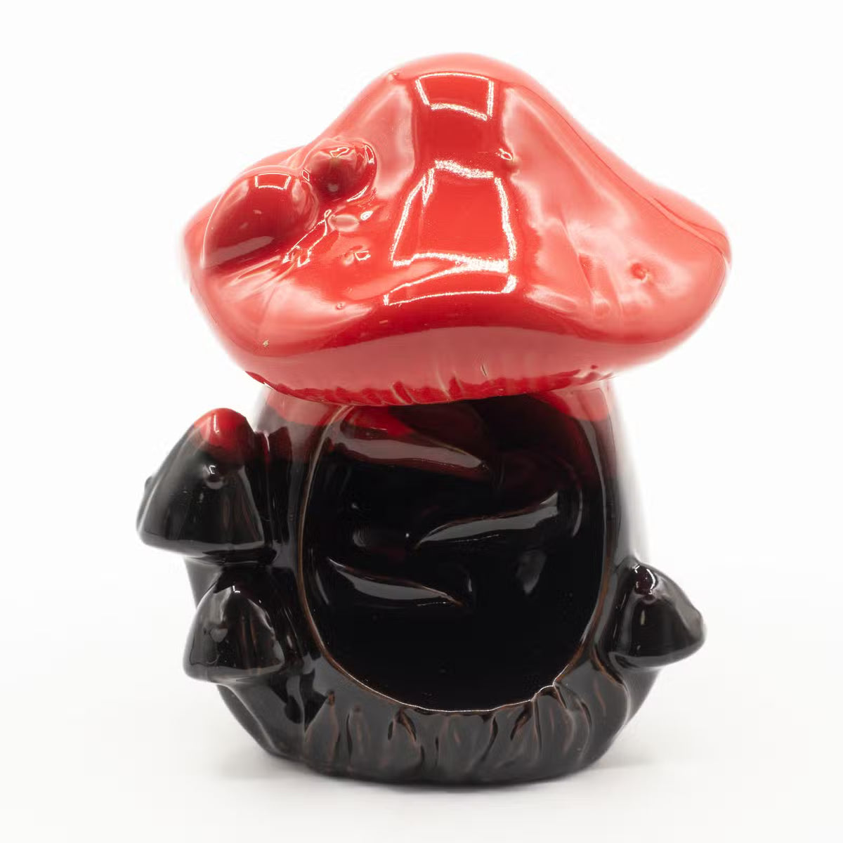 Large Mushroom Backflow Incense Burner | Ceramic, Smoke Waterfall Effect | Home Fragrance Ornament |