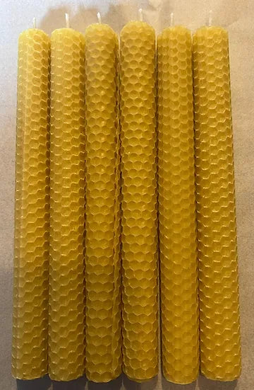 Beeswax Candle | Hand rolled | NATURAL | Two Sizes | Spell 20cm | 100 % U.K. Beeswax