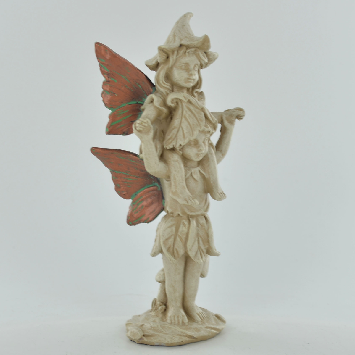 Fairy Duo Ornament | Mystical Altar Piece | Outdoor Fae Statue