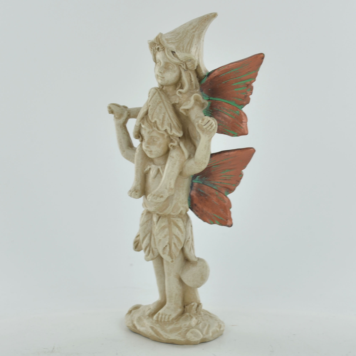 Fairy Duo Ornament | Mystical Altar Piece | Outdoor Fae Statue