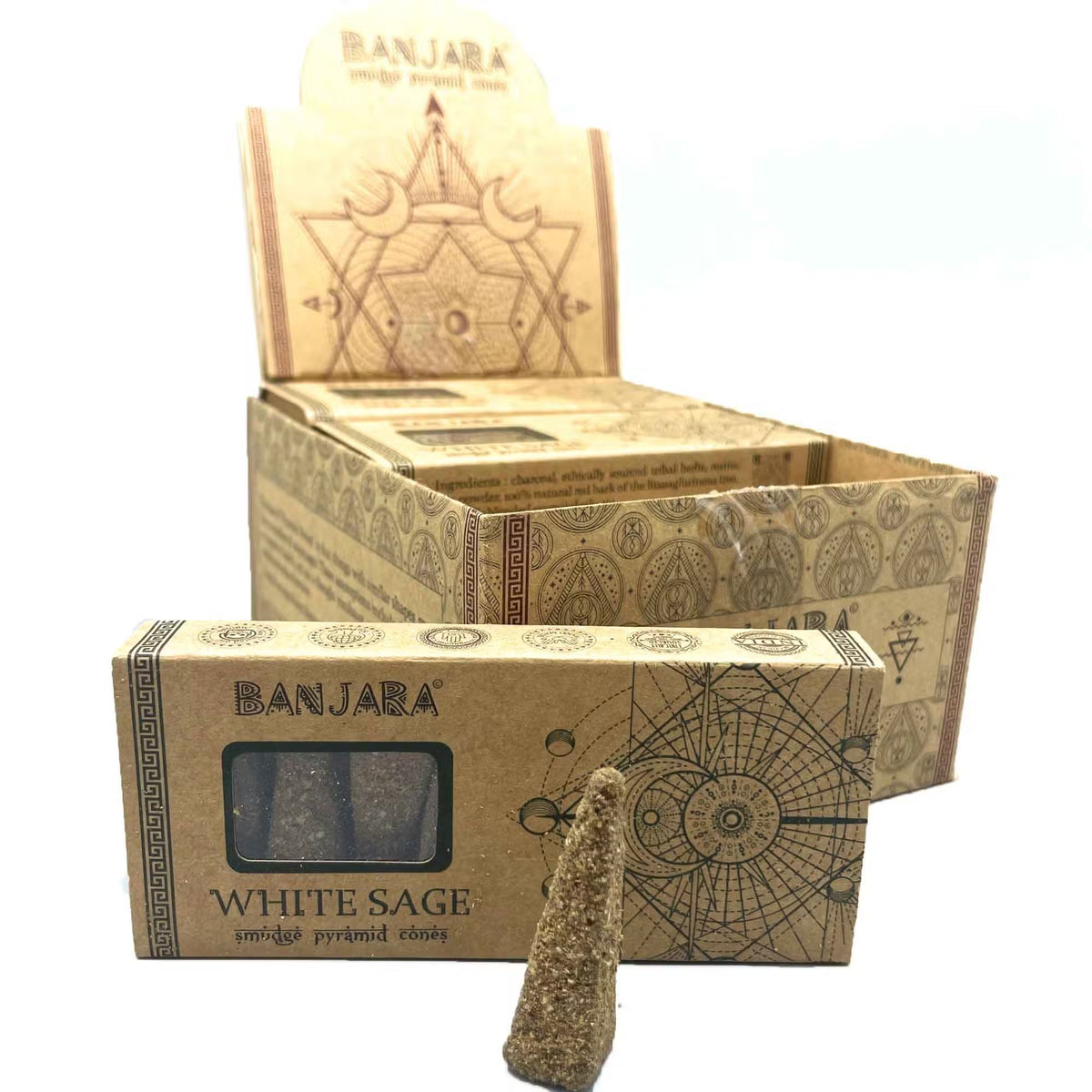 Banjara Smudge Pyramid Cones | Incense Cones | Home Fragrance | Various Scents