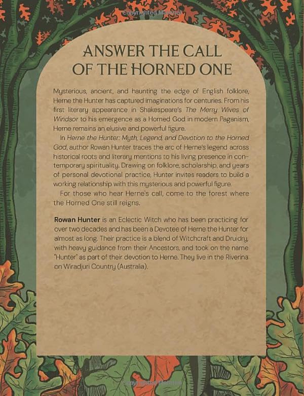 Herne the Hunter: Myth, Legend, and Devotion of the Horned God | by Rowan Hunter (Author), Fio Gede Parma (Foreword)