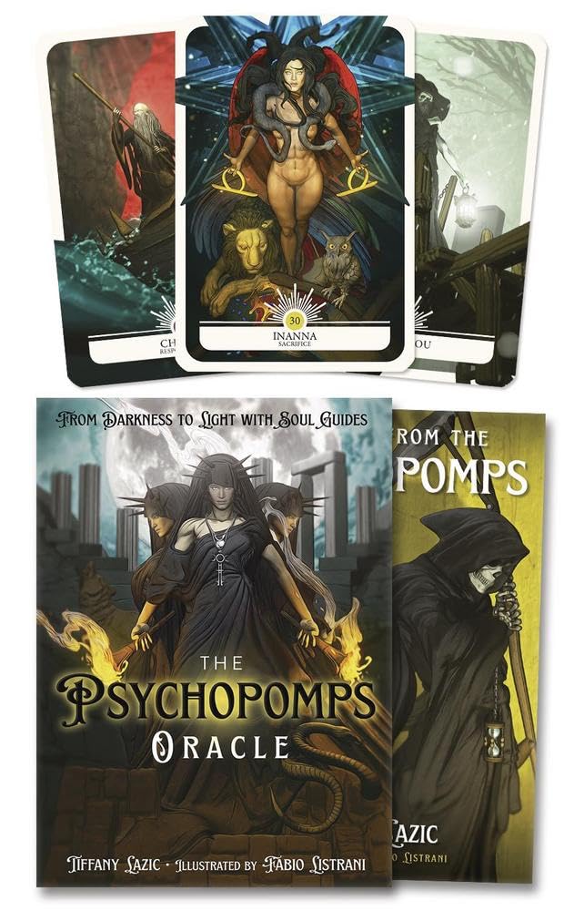 The Psychopomps Oracle: From Darkness to Light with Soul Guides | by Tiffany Lazic (Author), Fabio Listrani (Author) | Divination