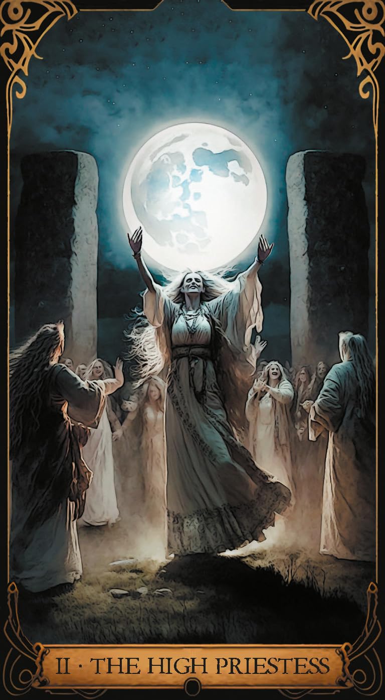 Druidic Tarot Cards | 2024 | by Andrea Cogerino (Author), David Lopes (Illustrator) | Fortune telling