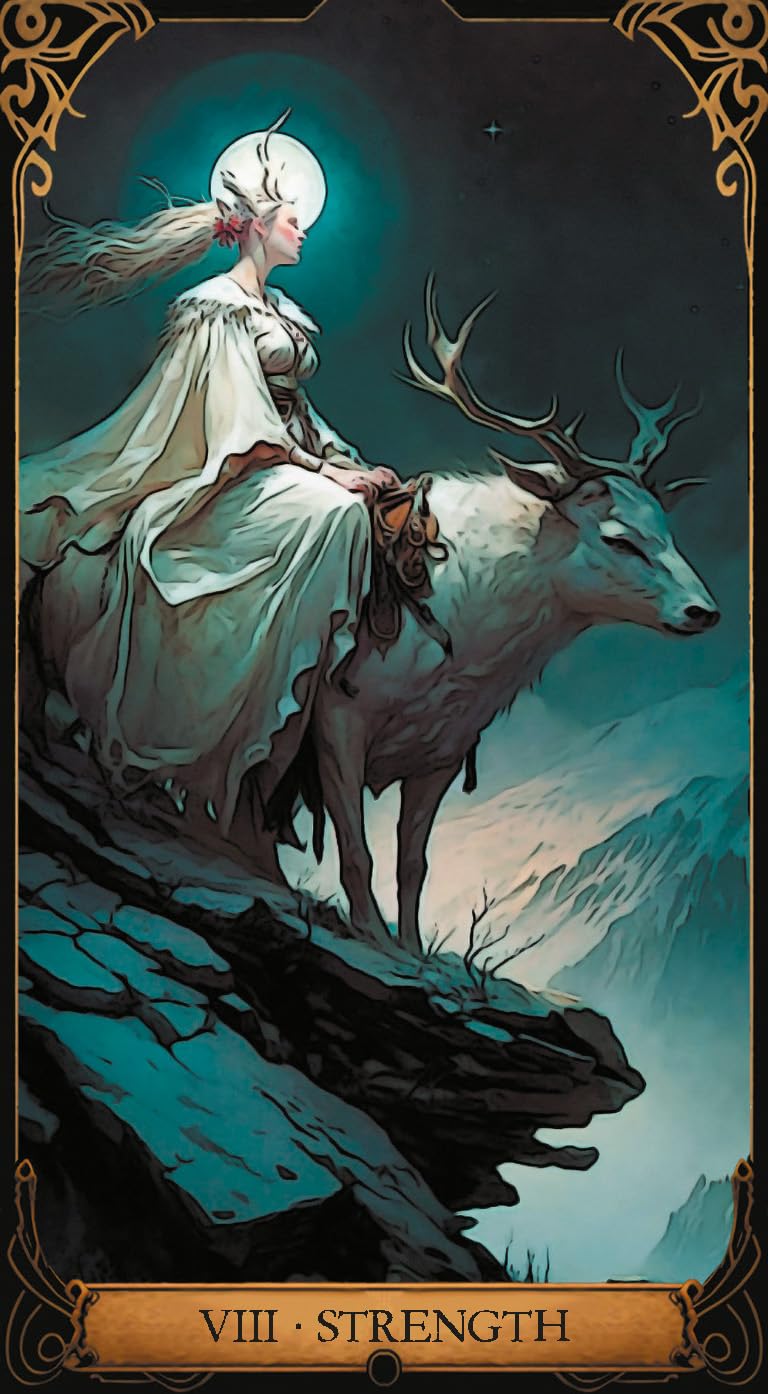 Druidic Tarot Cards | 2024 | by Andrea Cogerino (Author), David Lopes (Illustrator) | Fortune telling