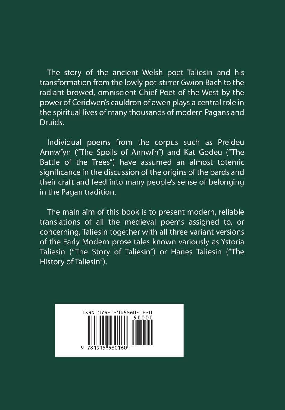 The Taliesin Sourcebook | Paperback | 2024 | by Frank Olding (Author)