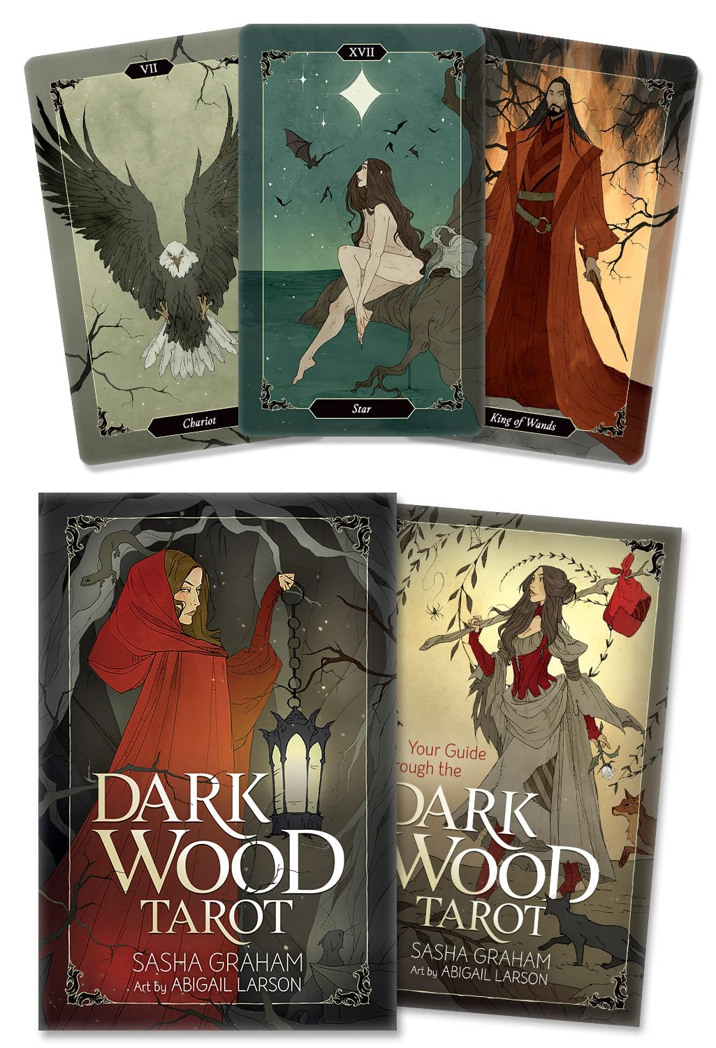 Dark Wood Tarot Cards | 2020 | by Sasha Graham (Author), Abigail Larson (Author) | Divination | Fortuneteller