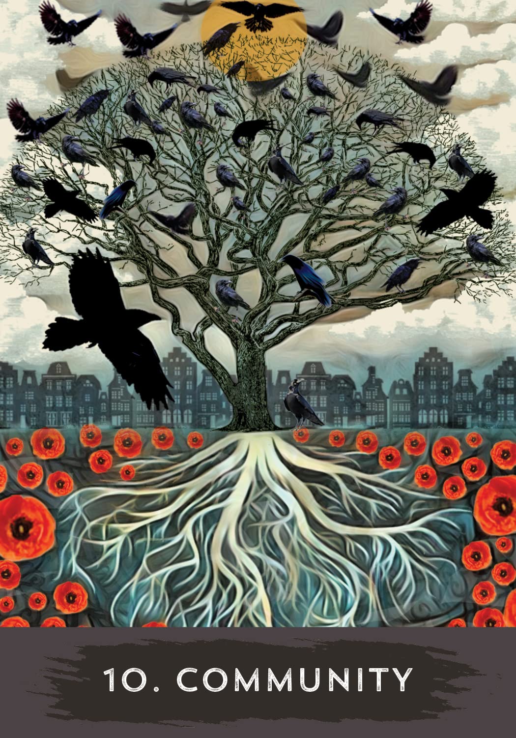 Urban Crow Oracle: A 54-Card Deck and Guidebook | by MJ Cullinane (Author) | Divination