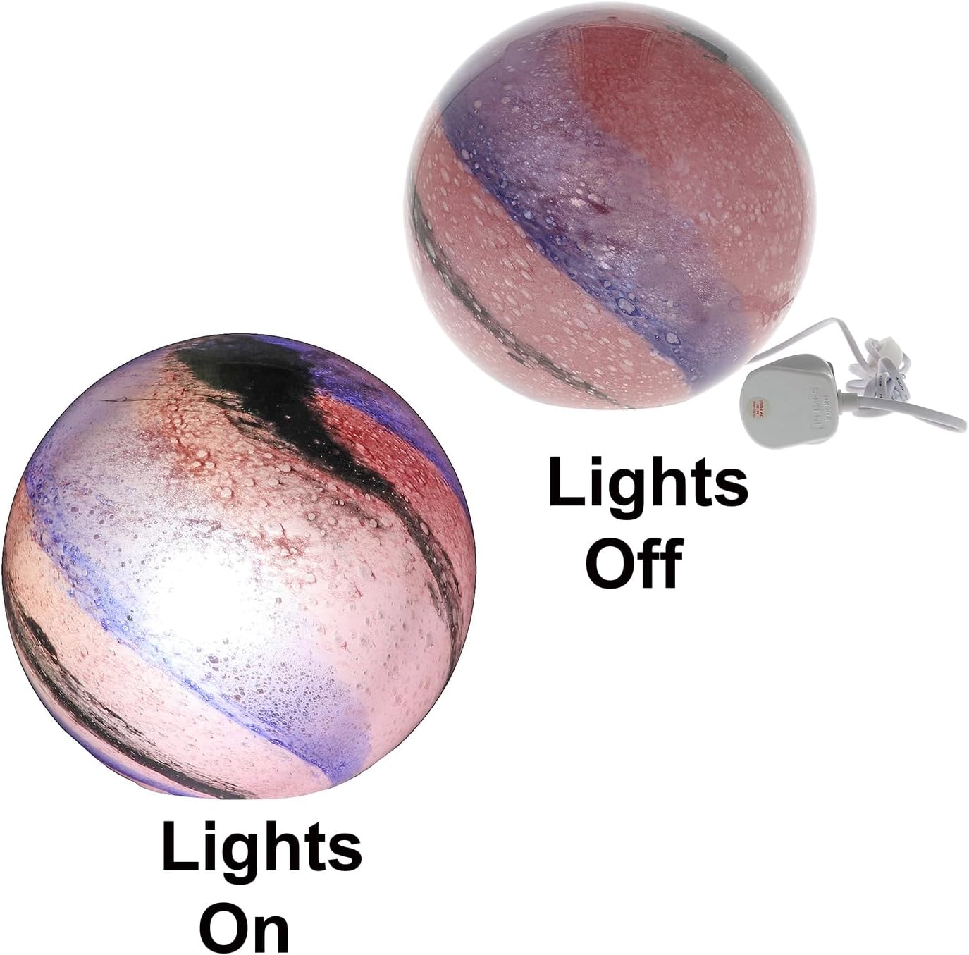 Cosmos Ball Mood Lamp Purple Galaxy Effect | Shudehill Giftware | Two Sizes