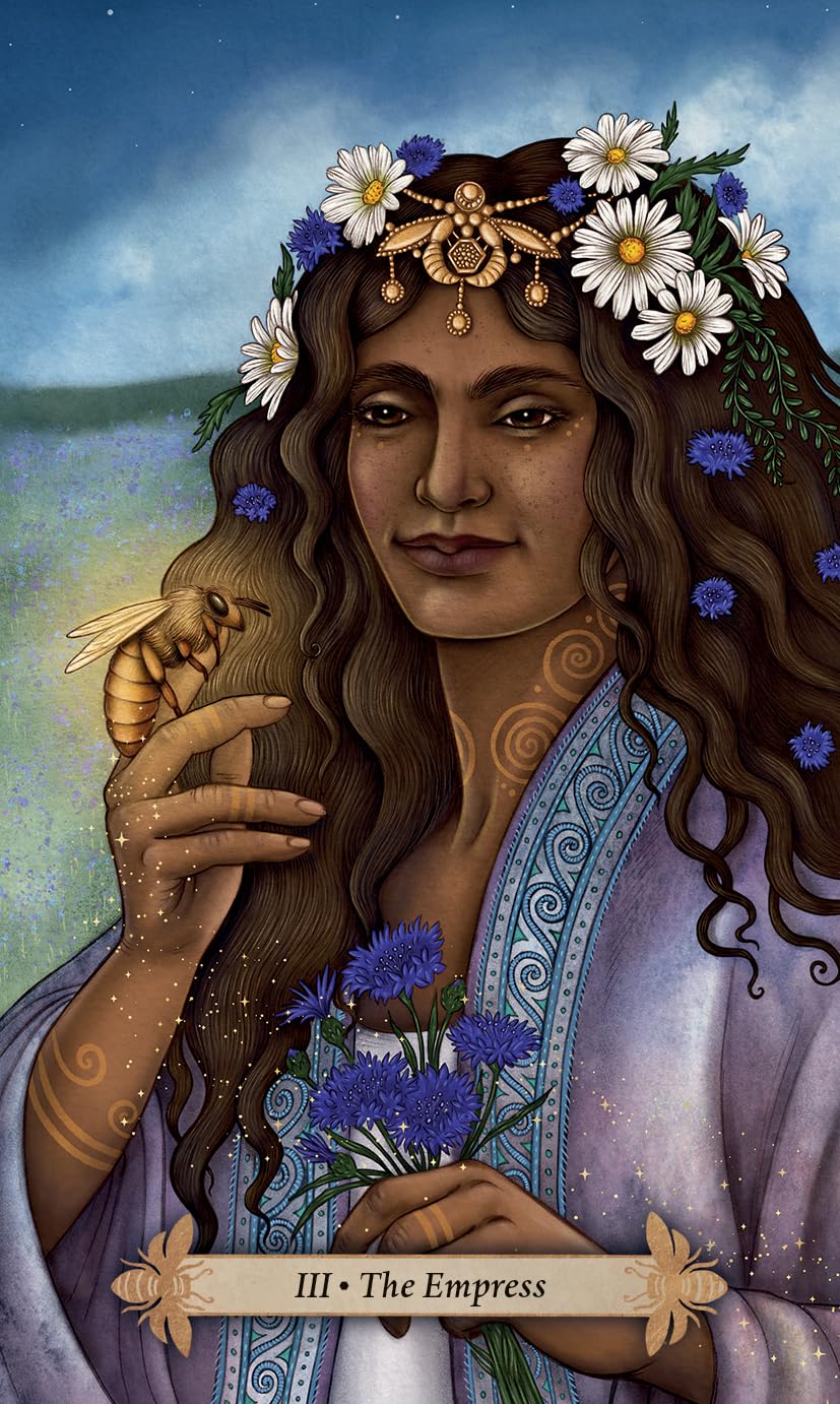 Bee Tarot Cards | by Kristoffer Hughes (Author), Nadia Turner (Author) | Divination | Fortune Telling