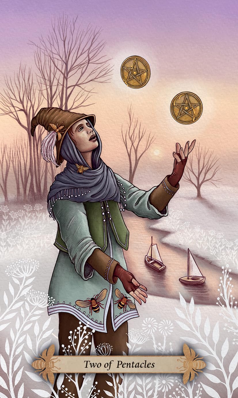 Bee Tarot Cards | by Kristoffer Hughes (Author), Nadia Turner (Author) | Divination | Fortune Telling
