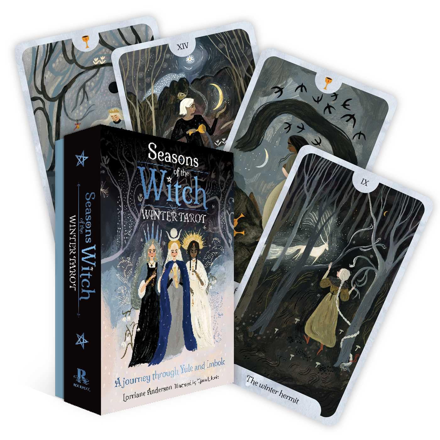 Seasons of the Witch: Winter Tarot: A journey through Yule and Imbolc | by Lorriane Anderson (Author), Tijana Lukovic (Illustrator) | Divination | Fortunetelling