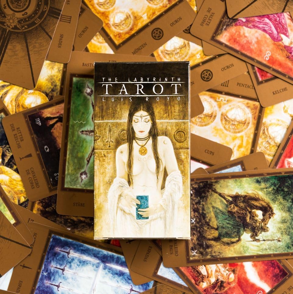 The Labyrinth Tarot Cards | Detailed Gothic Tarot Card Deck | Luis Royo | Divination | Fortune Telling