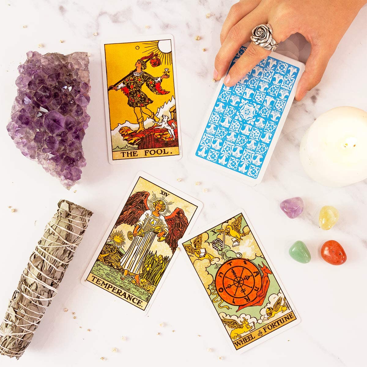 The Original Rider Waite Tarot Deck| 78 beautifully illustrated cards and instructional booklet Cards | Jun. 1999 | by A.E. Waite (Author), Pamela Colman Smith (Illustrator) | Divination