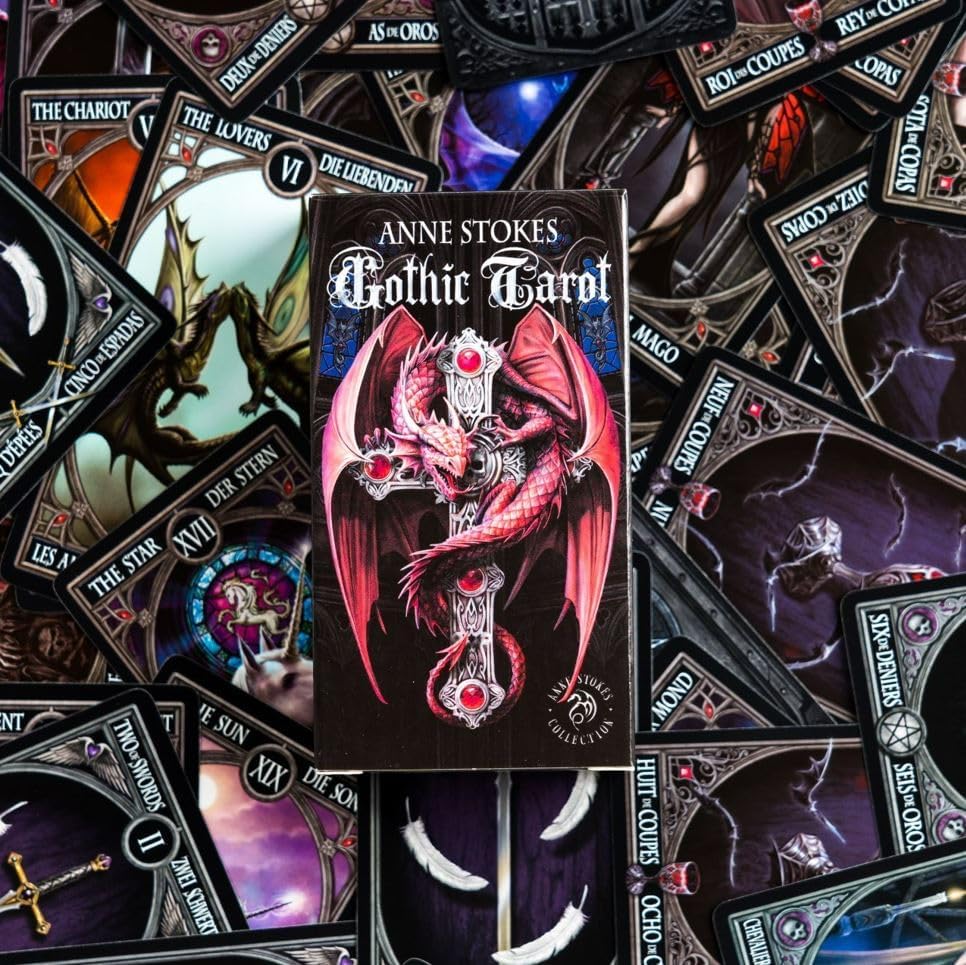 Gothic Tarot | Beautifully Decorated Anne Stokes Tarot Deck | Divination | Fortune Teller