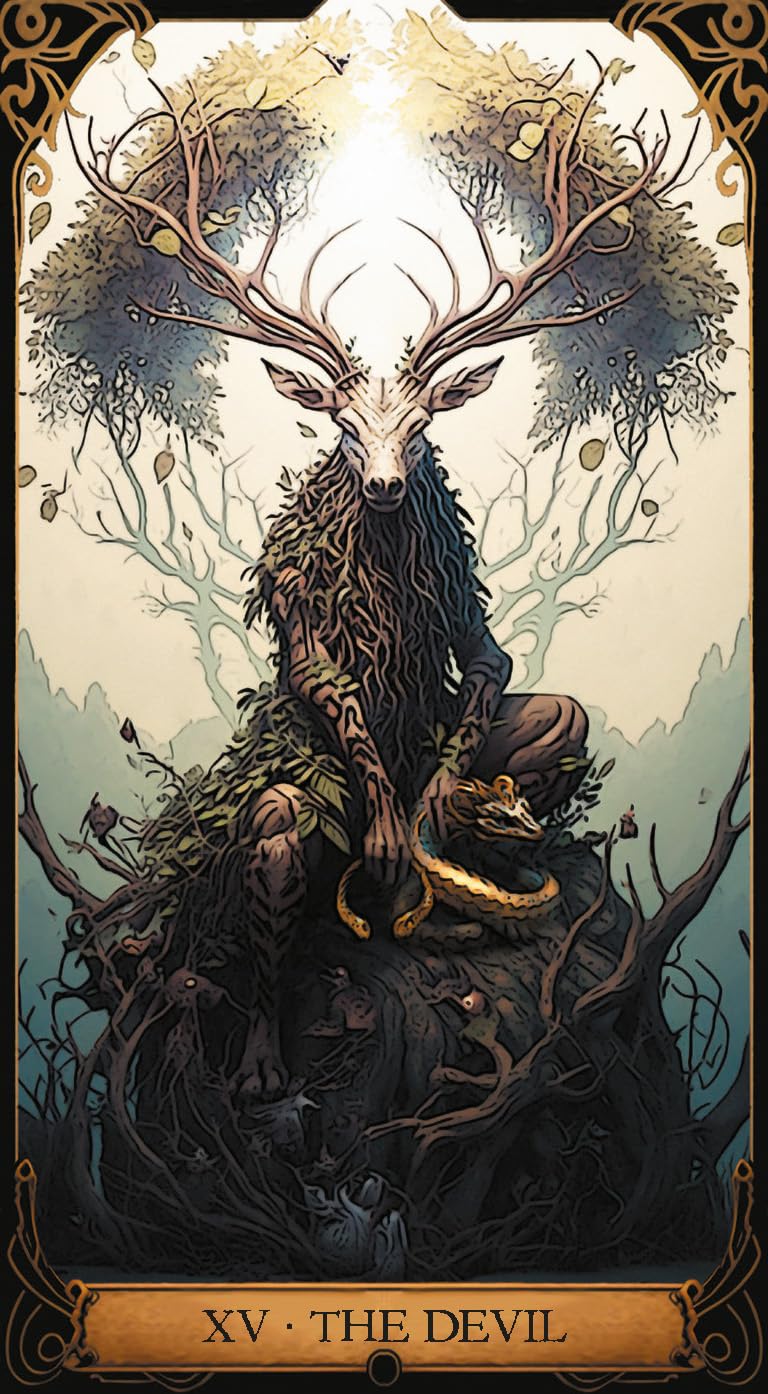 Druidic Tarot Cards | 2024 | by Andrea Cogerino (Author), David Lopes (Illustrator) | Fortune telling